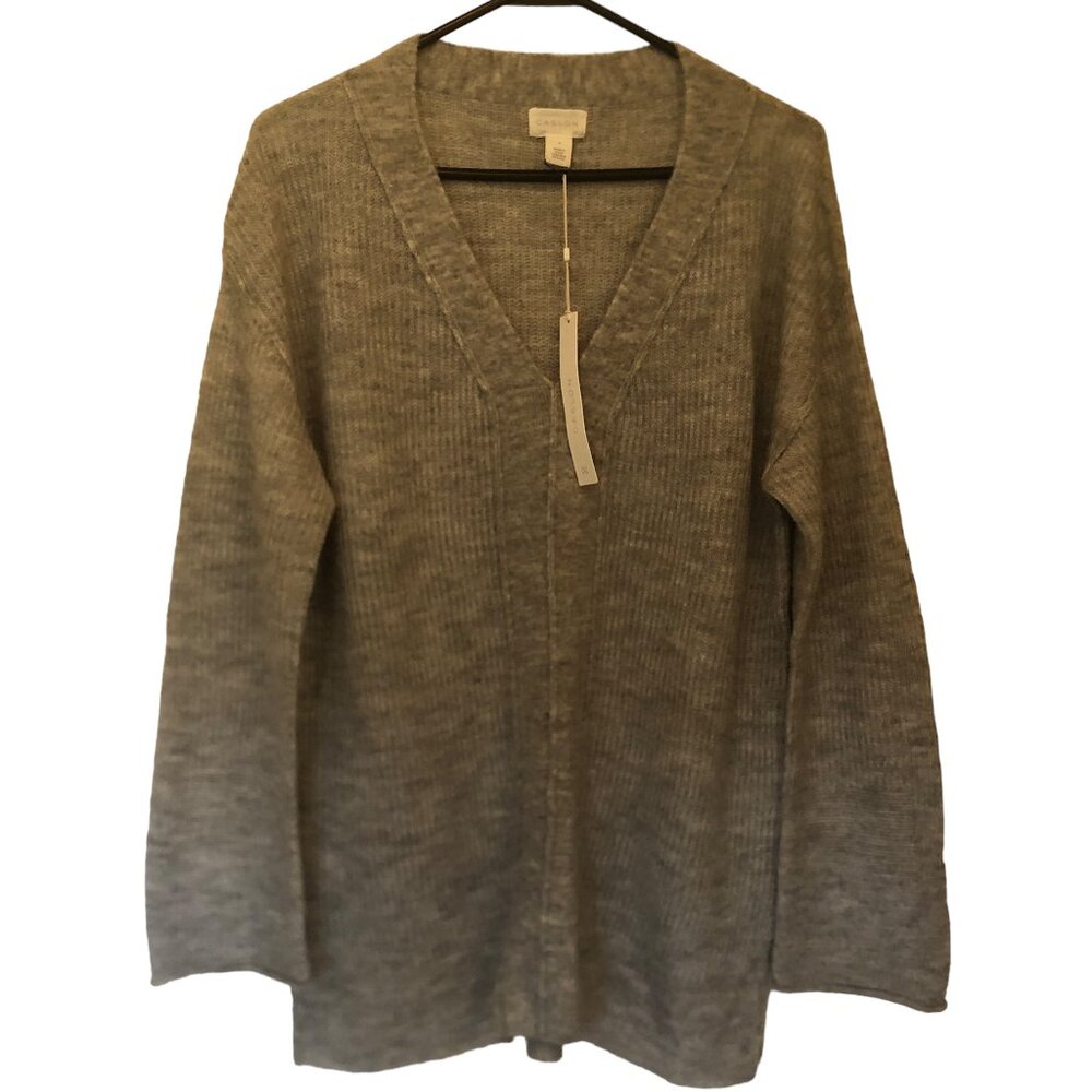 NWT Caslon gray v-neck sweater sz S from Nordstrom